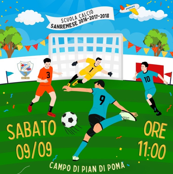 SANREMESE Sabato 9 settembre riprendono gli allenamenti della Scuola Calcio