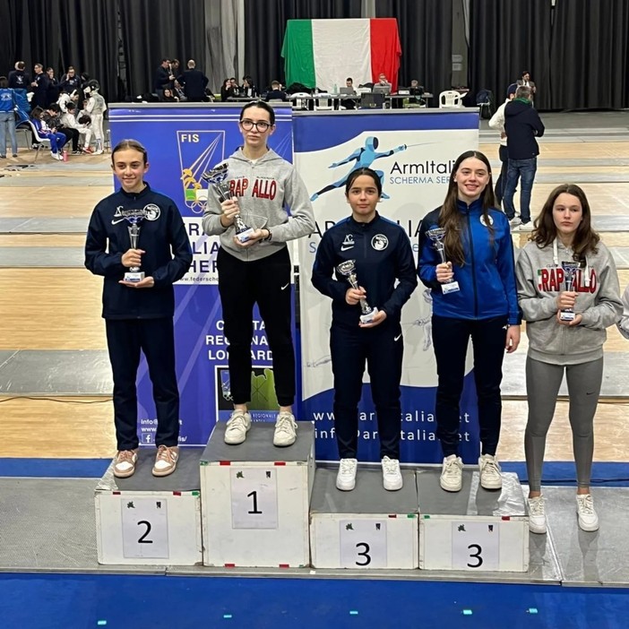 SCHERMA Oro per Olivia Baroffio ed Emma Fossa Villaver a Lecco