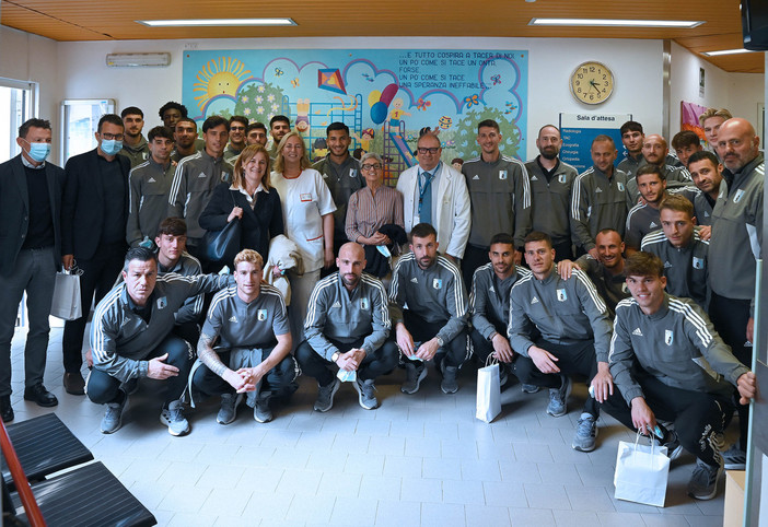 L’Entella in visita all’ospedale pediatrico Gaslini