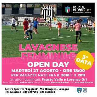 LAVAGNESE / SETTORE GIOVANILE | GLI OPEN DAY DI AGOSTO 2024