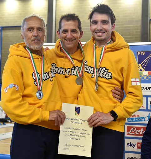 SCHERMA Tre medaglie d’argento per la Cesare Pompilio ai Campionati Italiani Master