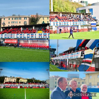 FOTOGALLERY | IL FERRANDO DI CORNIGLIANO SI TINGE DI BIANCOROSSO PER LA GRANDE FESTA DELLA GENOVA CALCIO