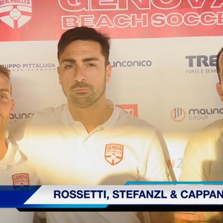 GENOVA BEACH SOCCER: LA PRESENTAZIONE DELLA STAGIONE 2022, L'INTERVISTA A ROSSETTI, STEFANZL E CAPPANELLI (VIDEO)