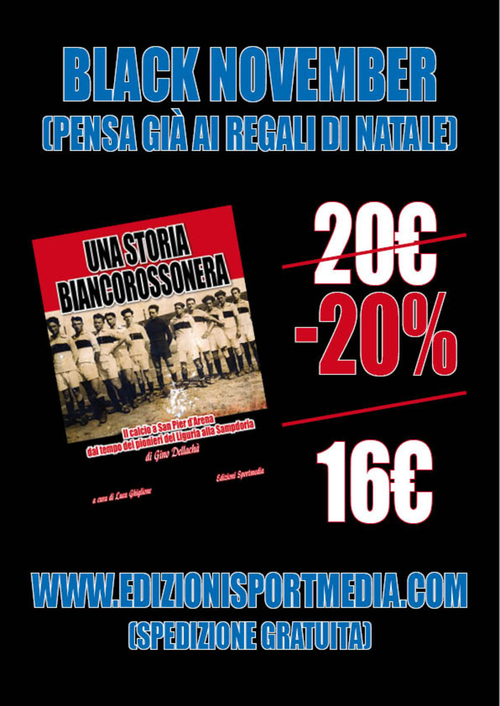 BLACK NOVEMBER: sconto del 20% sui libri Sportmedia