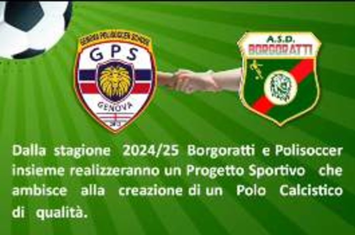 CALCIO GIOVANILE Un nuovo polo realizzato da Borgoratti e Polisoccer