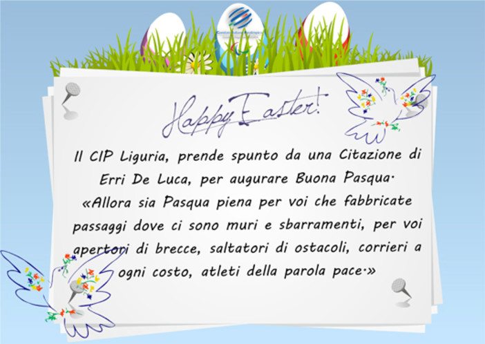 Gli auguri del CIP Liguria