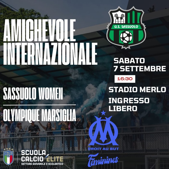 CALCIO FEMMINILE A Ceriale arrivano Sassuolo e Olympique Marsiglia