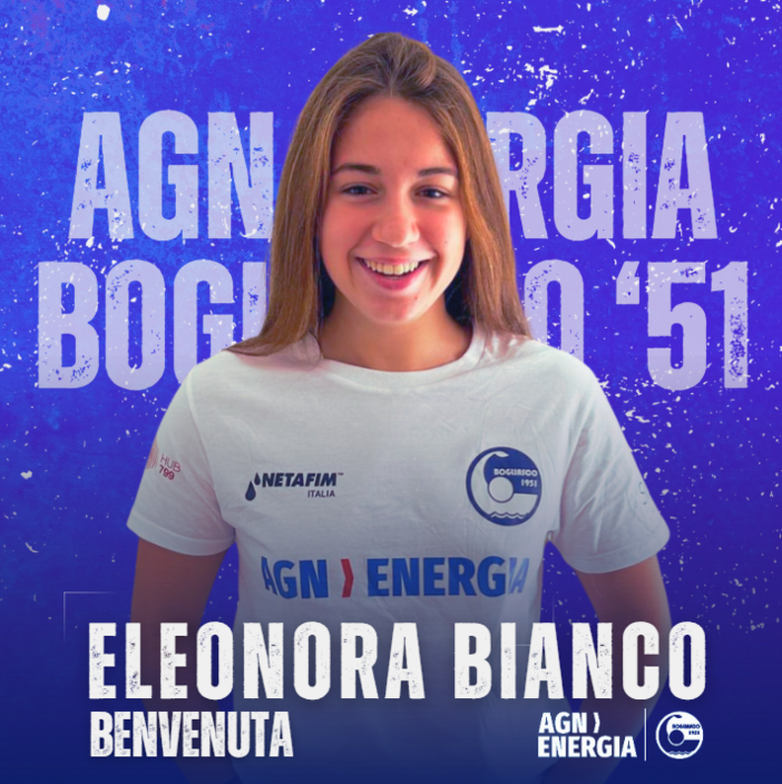 PALLANUOTO A1F: ELEONORA BIANCO E' DEL BOGLIASCO!