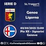 GENOA-LIGORNA Importante test match per la squadra del patron Saracco