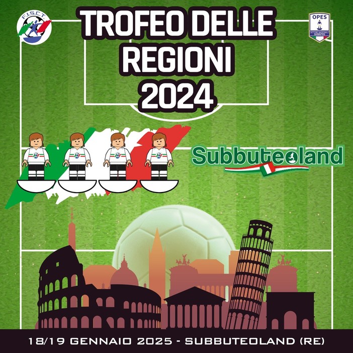 CALCIO TAVOLO A Reggio Emilia al via il Trofeo delle Regioni – Subbuteoland Cup 2024