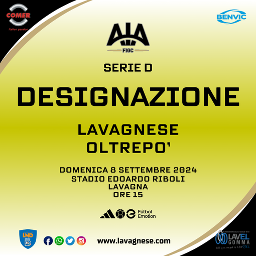 LAVAGNESE-OLTREPO La designazione arbitrale