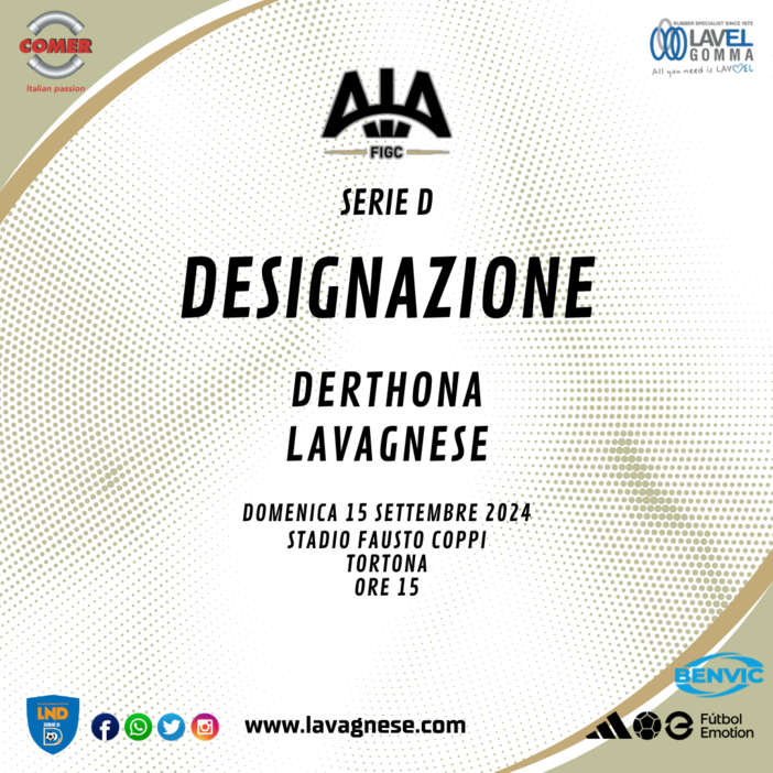 SERIE D La designazione per Derthona-Lavagnese, prima trasferta bianconera