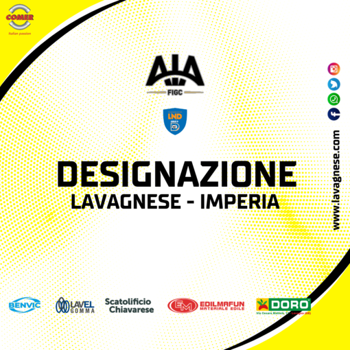 AIA SERIE D  |  LA DESIGNAZIONE PER LAVAGNESE - IMPERIA