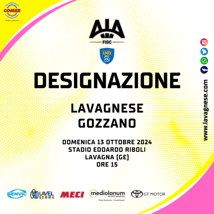 AIA SERIE D  |  LA DESIGNAZIONE PER LAVAGNESE - GOZZANO