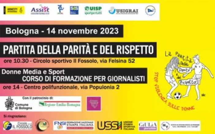 STOP ALLA VIOLENZA SULLE DONNE Torna la Partita della Parità e del Rispetto