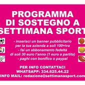 SETTIMANA SPORT HA BISOGNO DI VOI