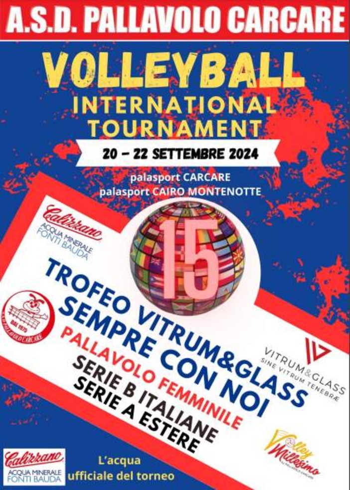 PALLAVOLO CARCARE 15° Torneo Internazionale &quot;Sempre con noi&quot;