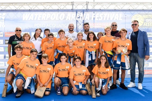 RAPALLO NUOTO La squadra di pallanuoto Under 12 decima in Italia