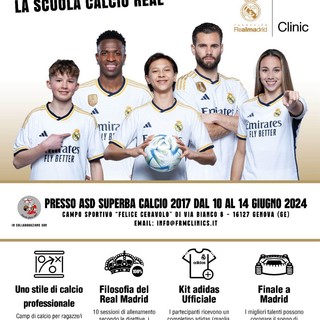 SUPERBA Dal 10 al 14 giugno la scuola calcio del Real Madrid è al Lagaccio!